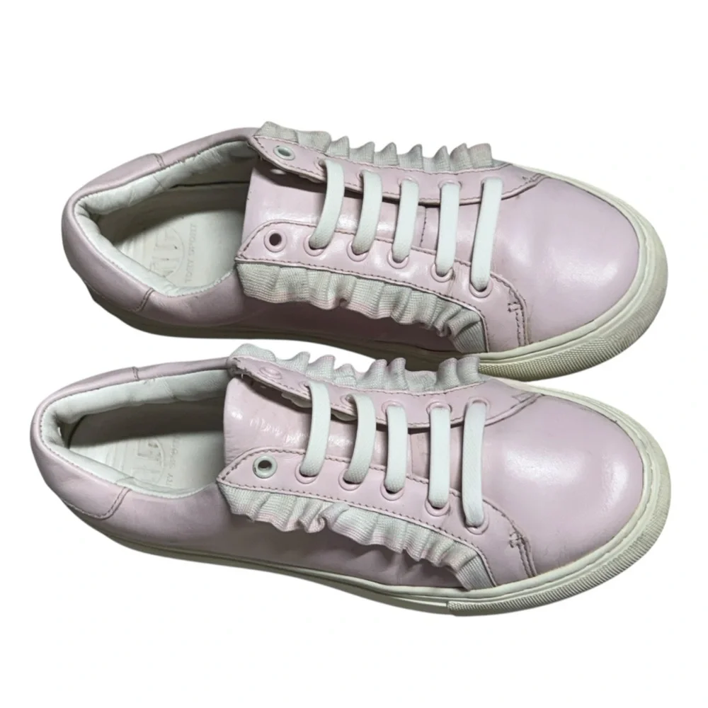 Tory Burch Sport Light‎ Pink Leather Sneakers Size 6
